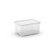 Curver T Box XS, műanyag tárolódoboz 14L transzparens 38x27x19cm
