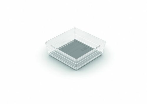 Sistemo 6 fiókrendező transzparens/szürke 15x15x5cm