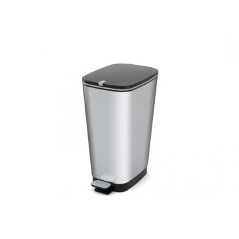 Curver Chic műanyag  pedálos szemetes 30L ezüst