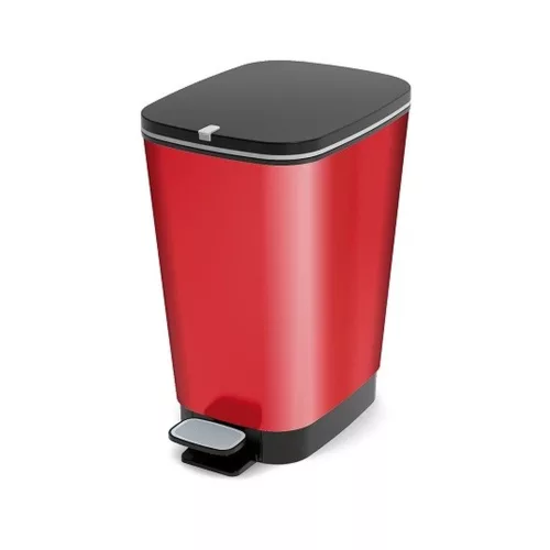 Curver Chic pedálos metal red szemetes 30 L piros