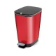 Curver Chic pedálos metal red szemetes 30 L piros