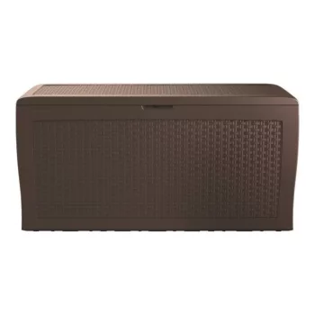   Keter RATTAN műanyag kerti tároló doboz 270L 117x45x57 cm Sötétbarna színű