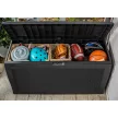 Keter RATTAN kerti tároló 270L 117x45x57cm Grafitszürke