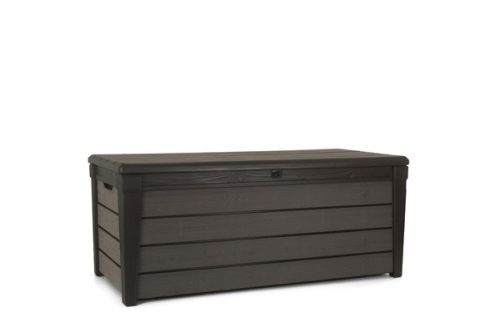 Keter BRUSHWOOD műanyag kerti tároló 145x69,7x60,3 cm Sötétbarna színű