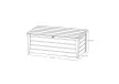 Keter BRUSHWOOD műanyag kerti tároló 145x69,7x60,3 cm Bézs színű