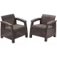Corfu duo fotel szett (2db) 75x70x79 cm Sötétbarna színű