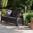 Corfu Love Seat Max 3 üléses kanapé 182x70x79 cm Grafitszürke színű