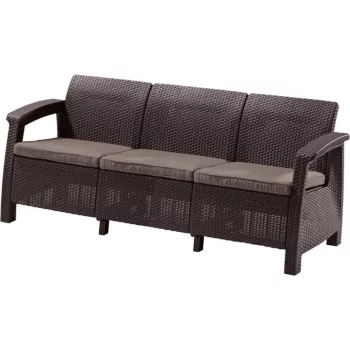   Corfu Love Seat Max 3 üléses kanapé 182x70x79 cm Sötétbarna színű
