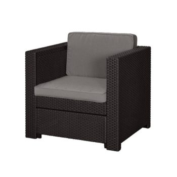  Keter Provence műrattan kerti fotel 76x67x77cm sötét- és világosbarna