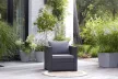 Keter Provence műrattan kerti fotel 76x67x77cm sötét- és világosbarna