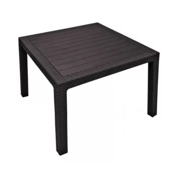   Keter Melody műrattan kerti asztal 95x95x74,5cm sötétbarna