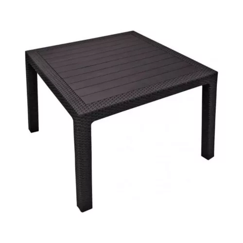 Keter Melody műrattan kerti asztal 95x95x74,5cm sötétbarna