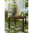 Keter Melody műrattan kerti asztal 95x95x74,5cm sötétbarna