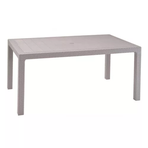 Keter Melody műrattan kerti asztal 160,5x94,5x74,5cm cappucino