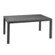 Keter Melody műrattan kerti asztal 160,5x94,5x74,5cm grafitszürke