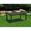 Keter Melody műrattan kerti asztal 160,5x94,5x74,5cm grafitszürke
