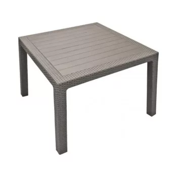 Keter Melody műrattan kerti asztal 95x95x74,5cm cappucino