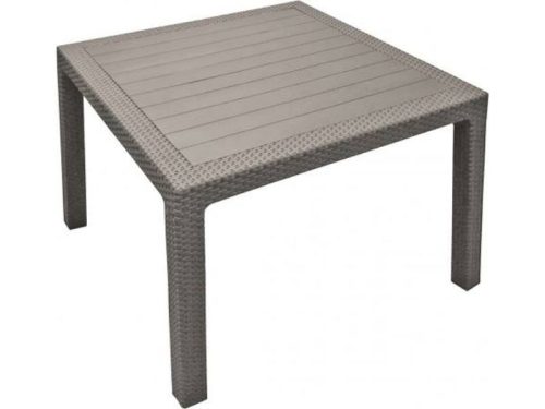 Keter Melody műrattan kerti asztal 95x95x74,5cm cappucino