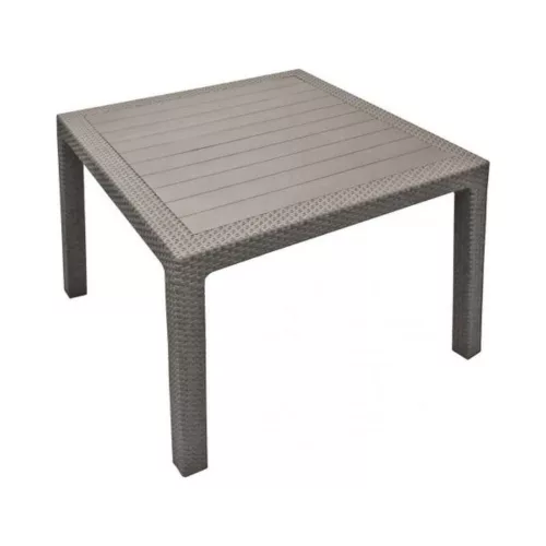 Keter Melody műrattan kerti asztal 95x95x74,5cm cappucino
