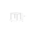 Keter Melody műrattan kerti asztal 95x95x74,5cm cappucino