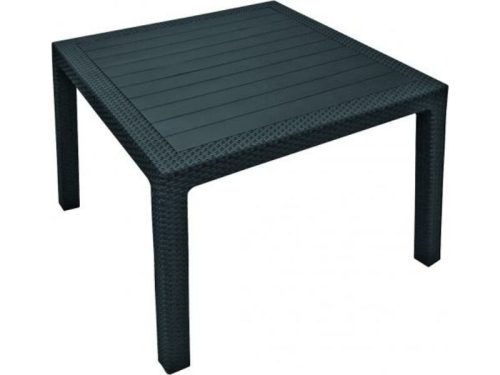 Keter Melody műrattan kerti asztal 95x95x74,5cm grafitszürke