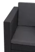 Keter Provence műrattan kerti fotel 76x67x77cm grafit és világosszürke