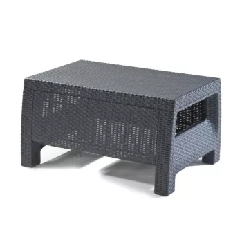 CORFU KERTI ASZTAL grafit 77x57x42 cm