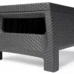 CORFU KERTI ASZTAL grafit 77x57x42 cm