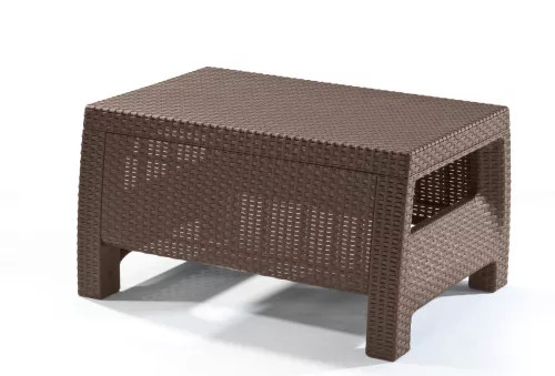 CORFU KERTI ASZTAL barna 77x57x42 cm