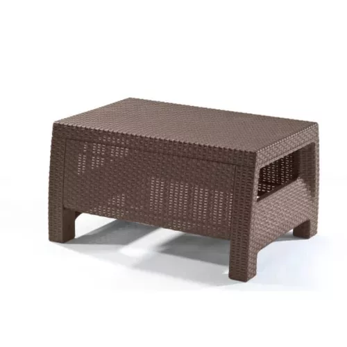 CORFU KERTI ASZTAL barna 77x57x42 cm