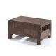 CORFU KERTI ASZTAL barna 77x57x42 cm
