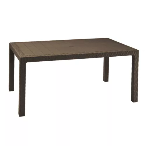 Keter Melody műrattan kerti asztal 160,5x94,5x74,5cm sötétbarna
