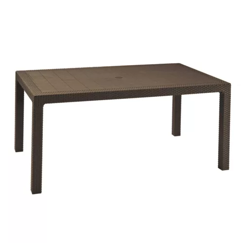 Keter Melody műrattan kerti asztal 160,5x94,5x74,5cm sötétbarna