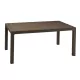 Keter Melody műrattan kerti asztal 160,5x94,5x74,5cm sötétbarna