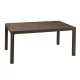 Keter Melody műrattan kerti asztal 160,5x94,5x74,5cm sötétbarna