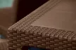 Keter Melody műrattan kerti asztal 160,5x94,5x74,5cm sötétbarna