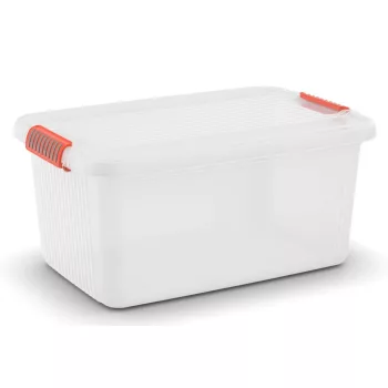  Curver K Latch műanyag tárolódoboz 43L transzparens 59x39x28 cm