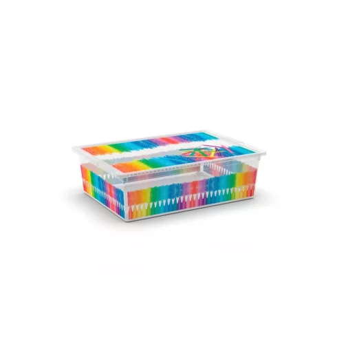 Curver C box tárolódoboz L Colours Arty 27L 55x39x17cm