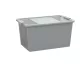 Curver Bi box L tárolódoboz 40L palomaszürke/transzparens 55x35x28cm