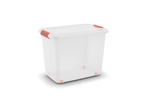 K Latch XXL műanyag tárolódoboz 69L transzparens 59x39x45cm