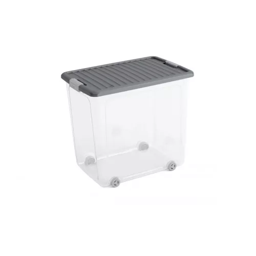 Curver W box tárolódoboz XL transzparens/szürke