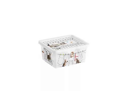 Curver Műanyag tárolódoboz C box Pet XXS 2L cicás