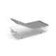 Curver W box ágy alatti tárolódoboz L transzp/szürke 35L 74x37x17cm szürke tetős