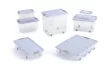 Curver W box ágy alatti tárolódoboz L transzp/szürke 35L 74x37x17cm szürke tetős