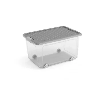 Curver W box tárolódoboz L transzparens/szürke 50L