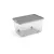Curver W box tárolódoboz L transzparens/szürke 50L