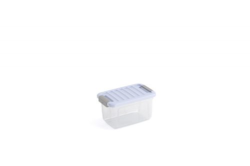 Curver W box tárolódoboz S transzparens/indigókék 15L 38x25x23cm
