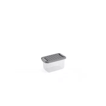Curver W box tárolódoboz S transzparens/szürke 15L
