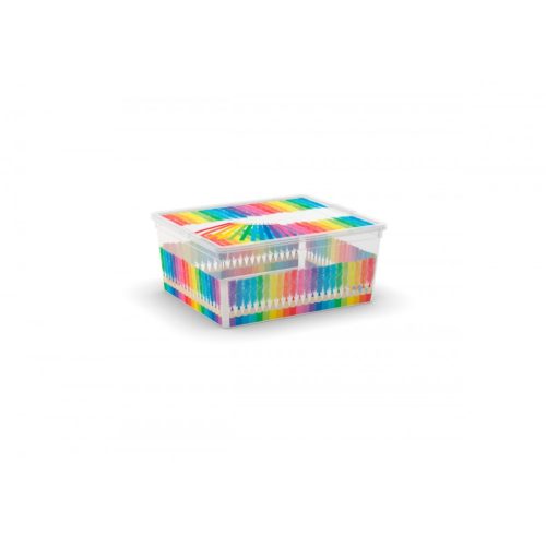 Curver C box tárolódoboz M 18L Colours Arty 40x34x17