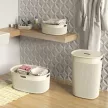 Curver Filo S műanyag tárolókosár 6l 27x22x15 cm sötétszürke